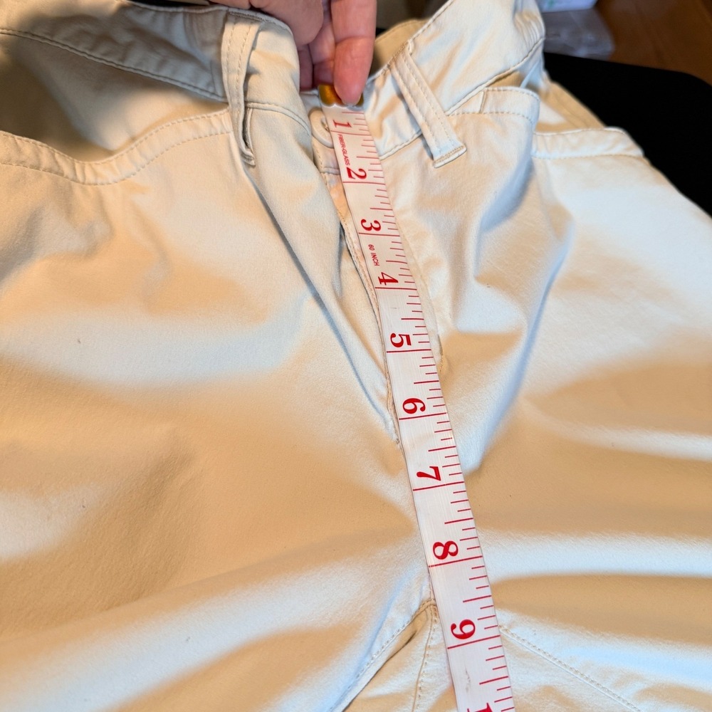 Eddie Bauer Travex Size 6 Capri Hiking Pants Beige Gorpcore Stretch Crop - Picture 7 of 11